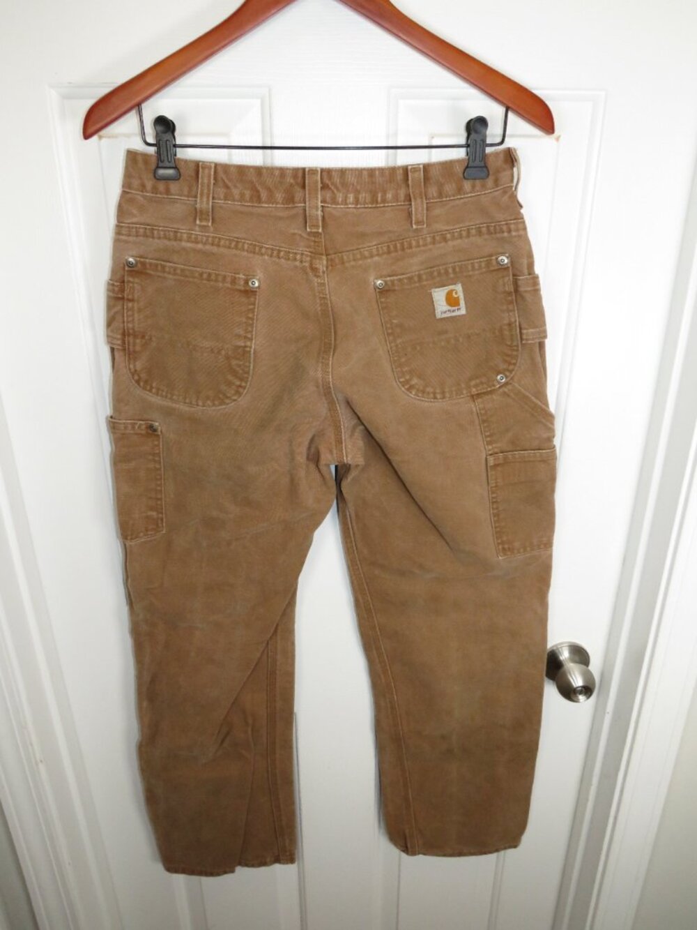 Carhartt Women's Canvas Double Knee WB136 BRN Size 6 x 32 Pants Work Vintage - Picture 5 of 7